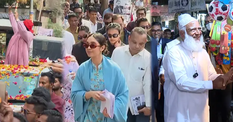 নির্বাচনি প্রচারণা করছেন প্রার্থীরা